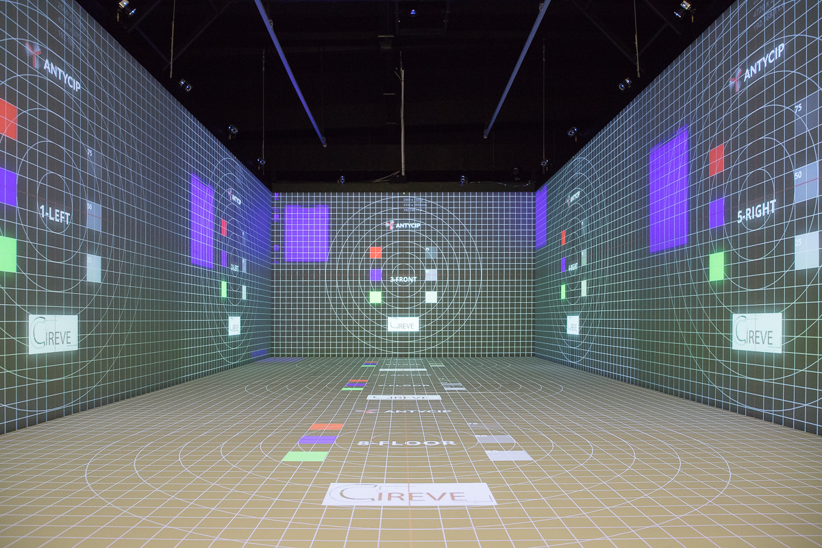 Virtual reality immersive room